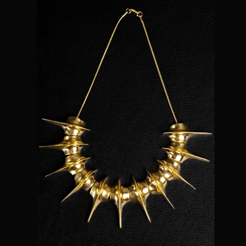 Sekhmet | Collier tour de cou - Laiton - NOIR KĀLA