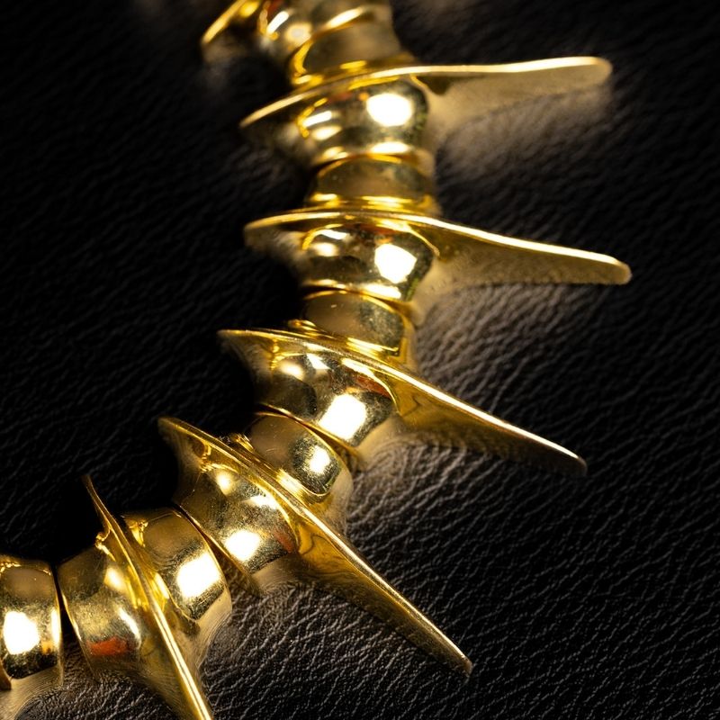 Sekhmet | Collier tour de cou - Laiton - NOIR KĀLA