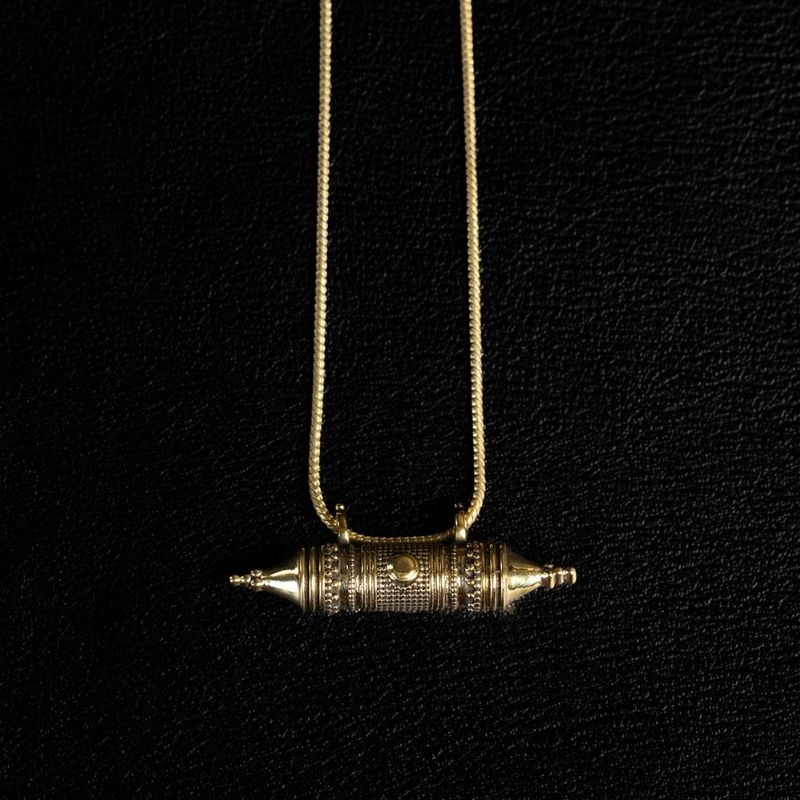 Vessel Amulet | Pendant Necklace - Brass - NOIR KĀLA