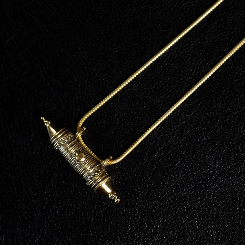 Vessel Amulet | Pendant Necklace - Brass - NOIR KĀLA
