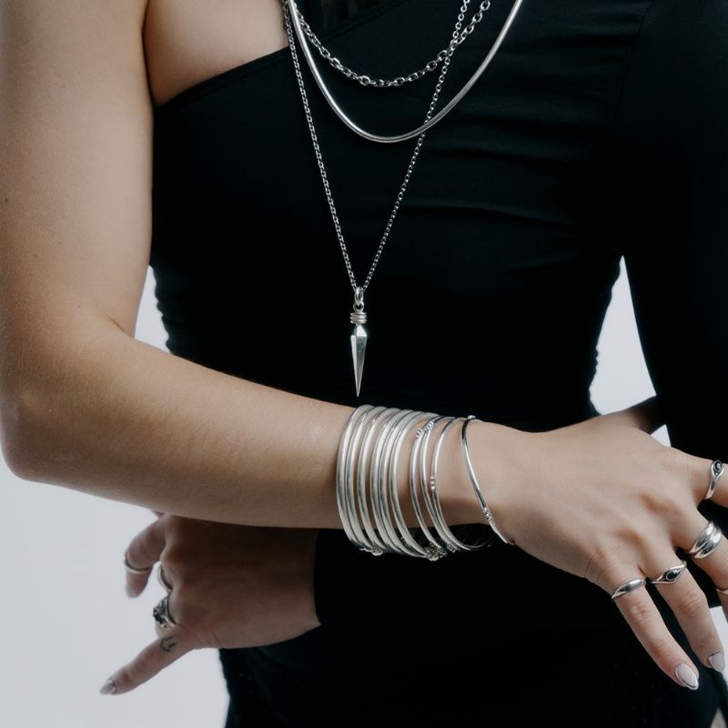Creatrix | Bracelet – 925 Silver - NOIR KĀLA