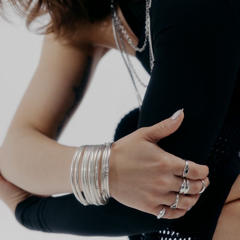 Creatrix | Bracelet – 925 Silver - NOIR KĀLA