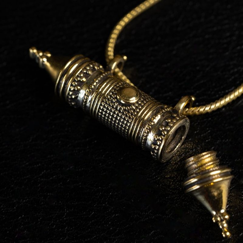 Vessel Amulet | Pendant Necklace - Brass - NOIR KĀLA