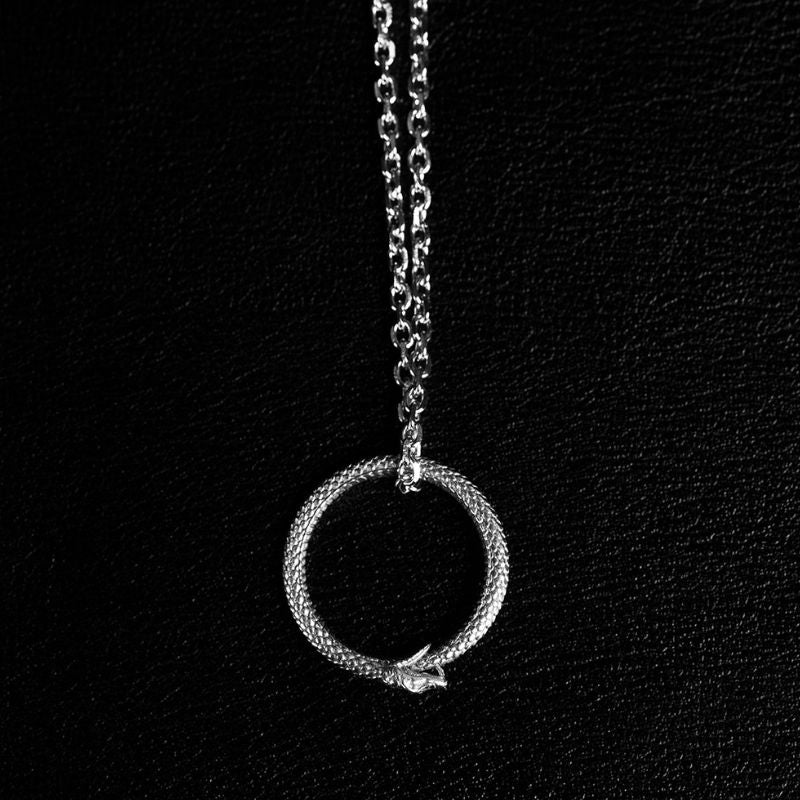 The Ouroboros | Pendant Necklace - 925 Silver - NOIR KĀLA