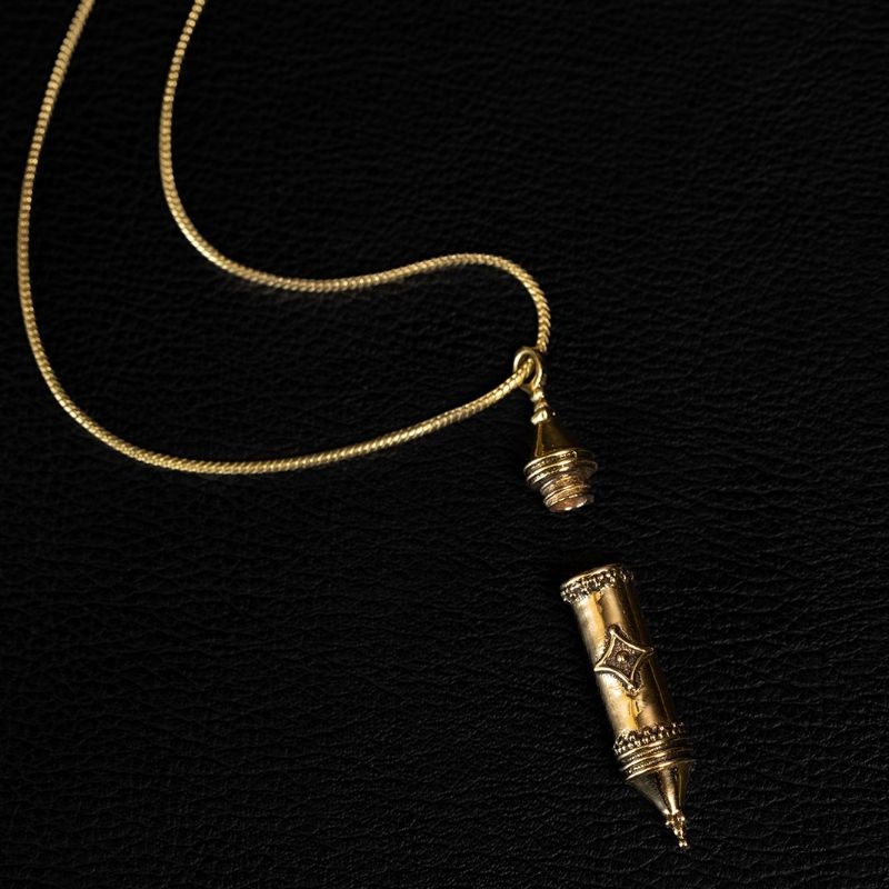Vessel Amulet II | Pendant Necklace - Brass - NOIR KĀLA