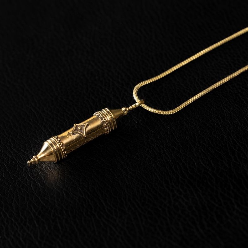 Vessel Amulet II | Pendant Necklace - Brass - NOIR KĀLA