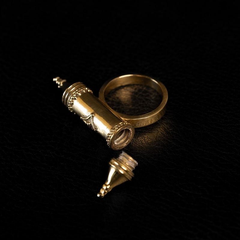 Vessel Amulet | Bague - Laiton - NOIR KĀLA