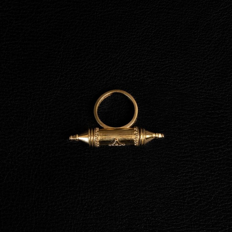 Vessel Amulet | Bague - Laiton - NOIR KĀLA