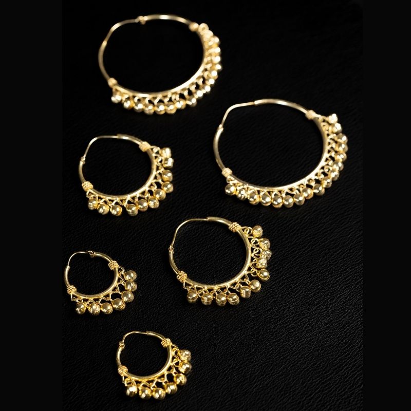 Wind Womxn | Hoops Earrings - Brass - NOIR KĀLA