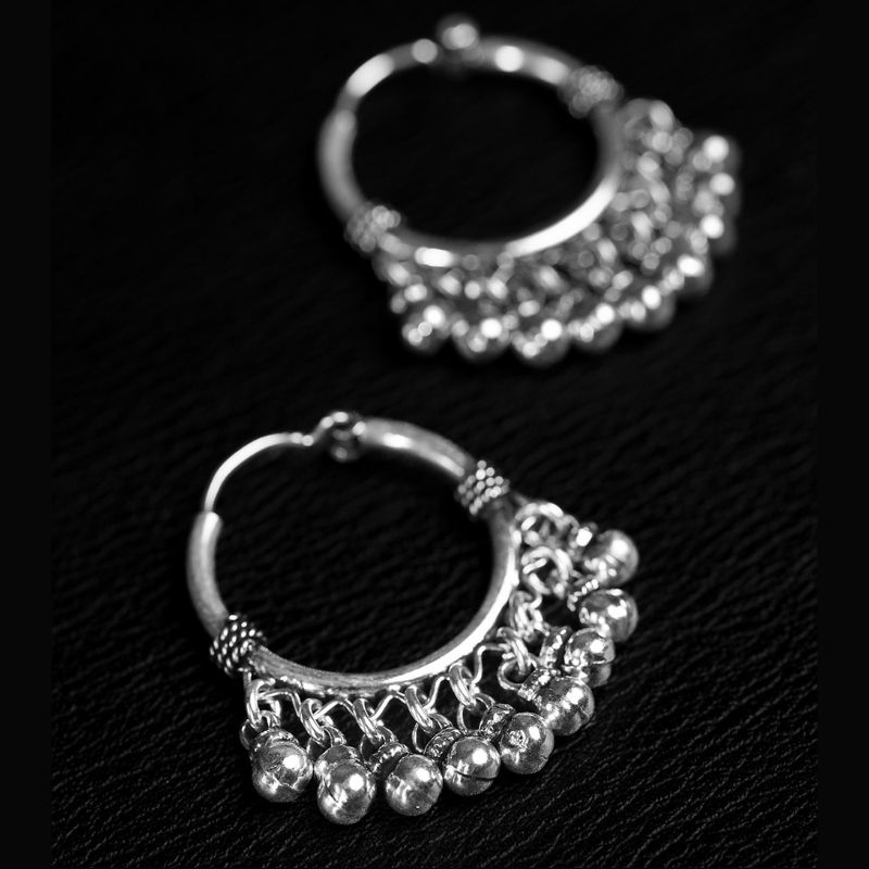 Wind Womxn | Boucles d'oreilles créoles - NOIR KĀLA