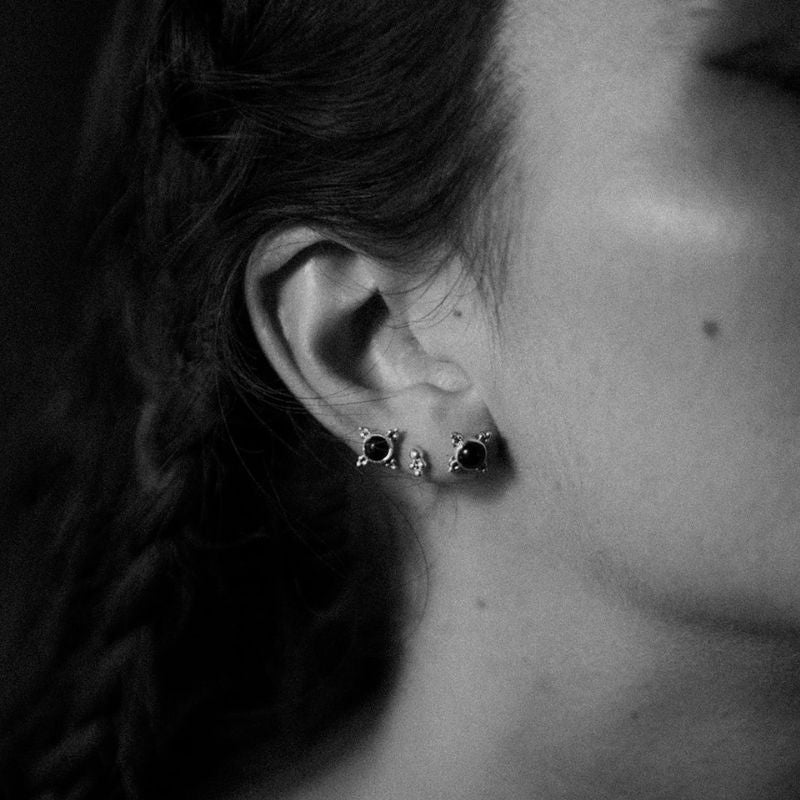 Dark Onyx | Stud Earrings
