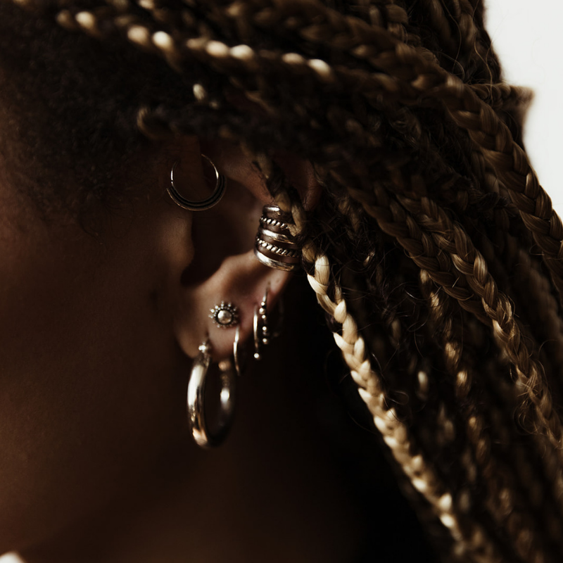 Aya III | Hair Jewelry x Ear Cuff – 925 Silver - NOIR KĀLA