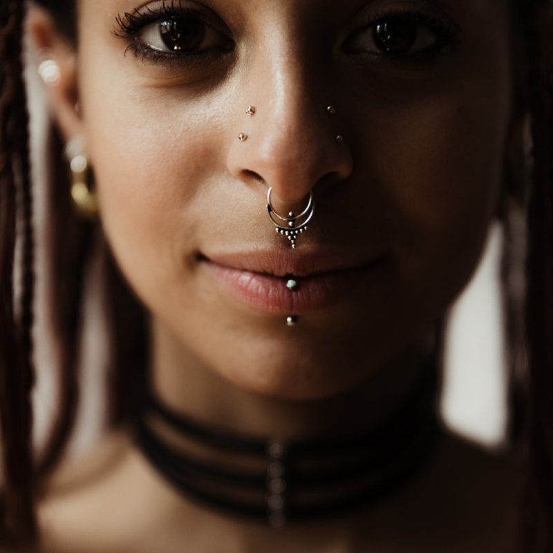 Crown | Septum Piercing – 925 Silver - NOIR KĀLA