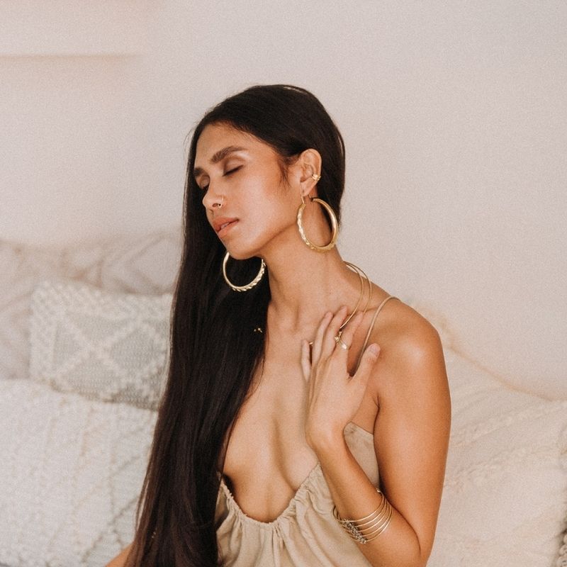 The Empress | Hoop Earrings - Brass