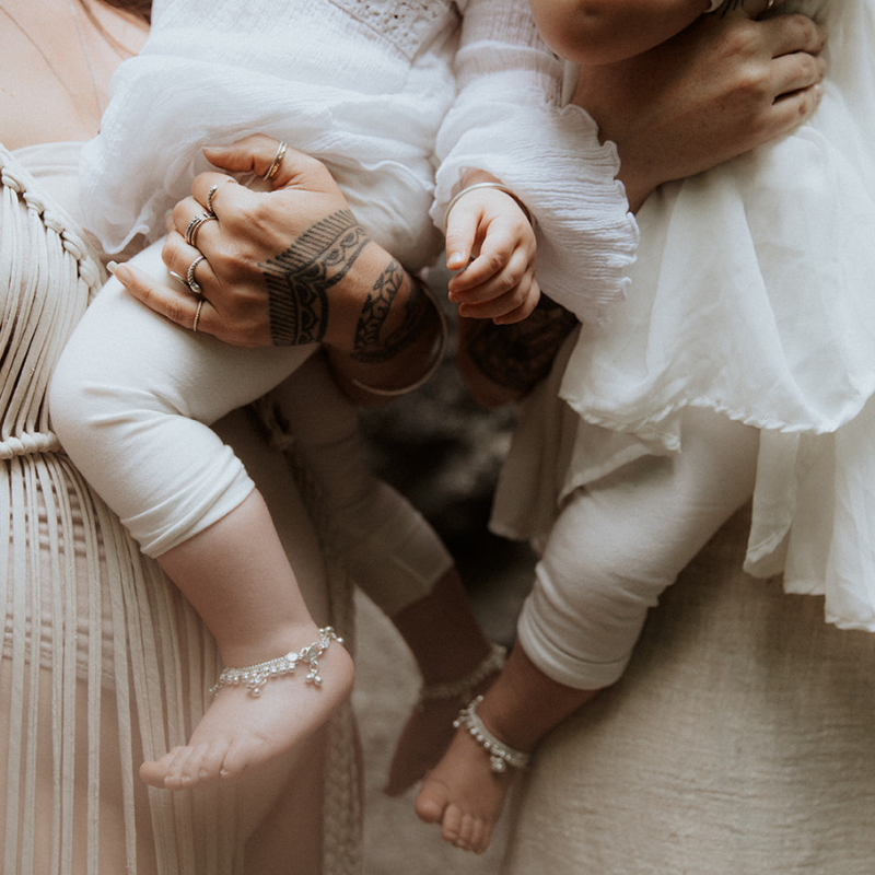 Birth | Bracelet de cheville - NOIR KĀLA