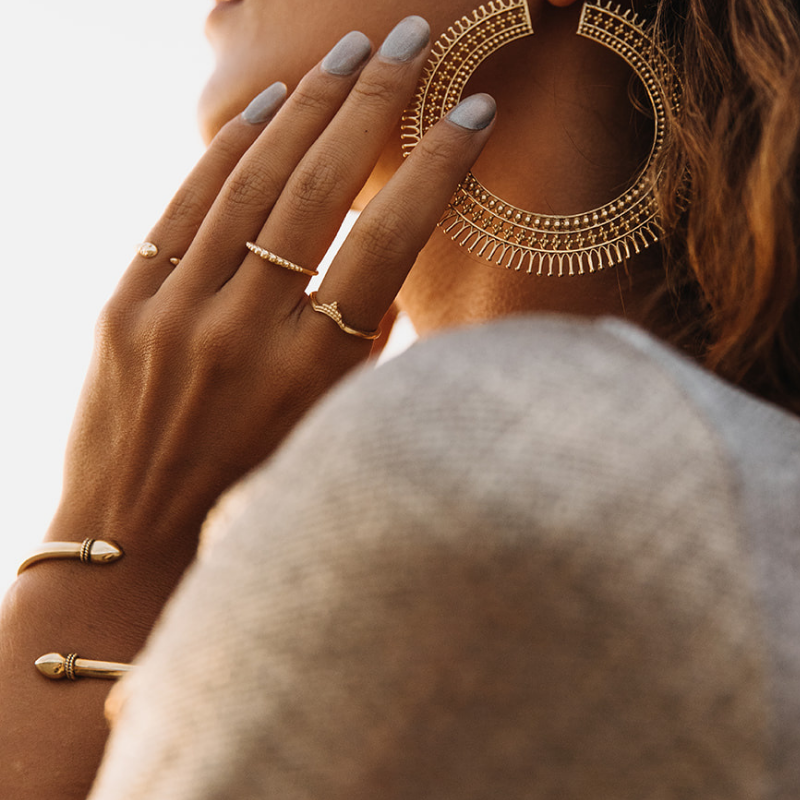 Crown | Ring - Brass - NOIR KĀLA