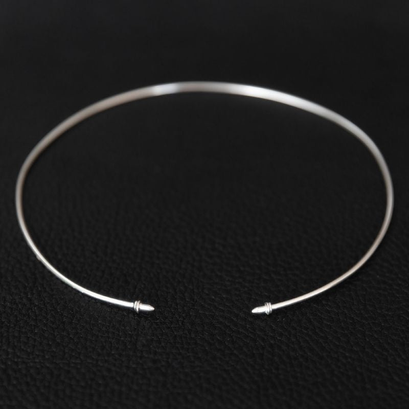 Circle | Hoop Necklace – 925 Silver - NOIR KĀLA