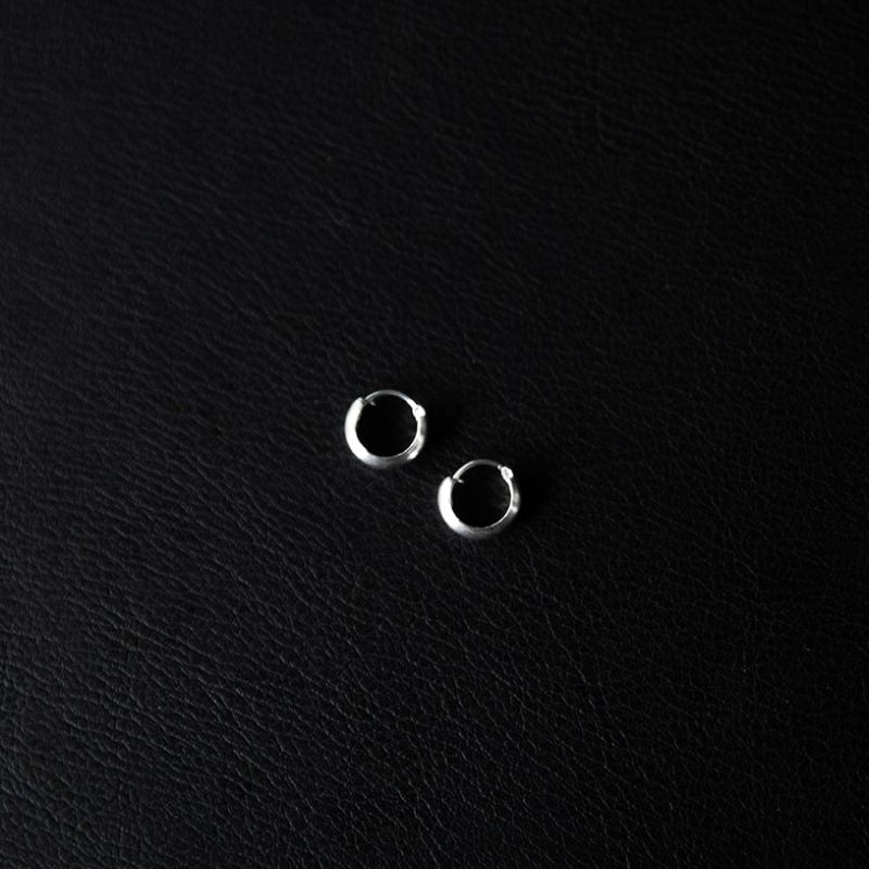 Yasmine | Boucles d'oreilles créoles  - NOIR KĀLA