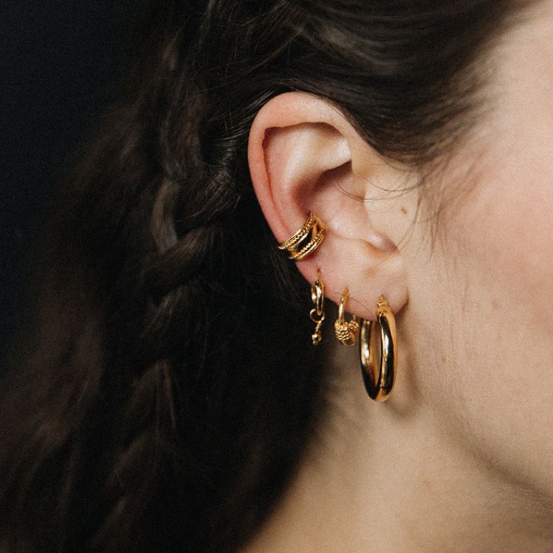 Ati | Hoop Earrings - Gold - NOIR KĀLA