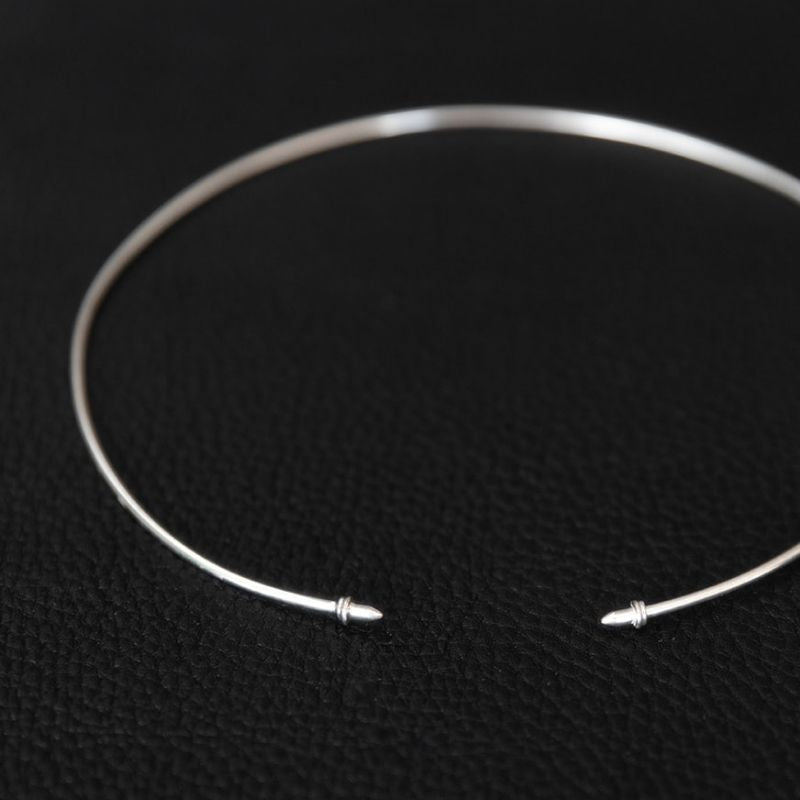 Circle | Hoop Necklace – 925 Silver - NOIR KĀLA