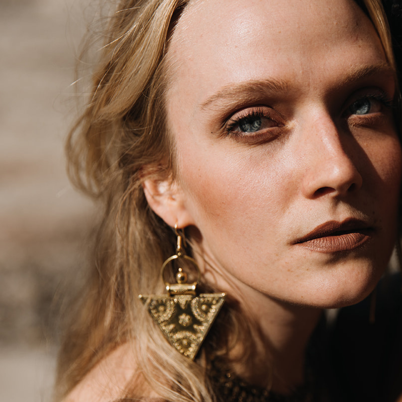 Merkabah | Boucles d'oreilles - Laiton