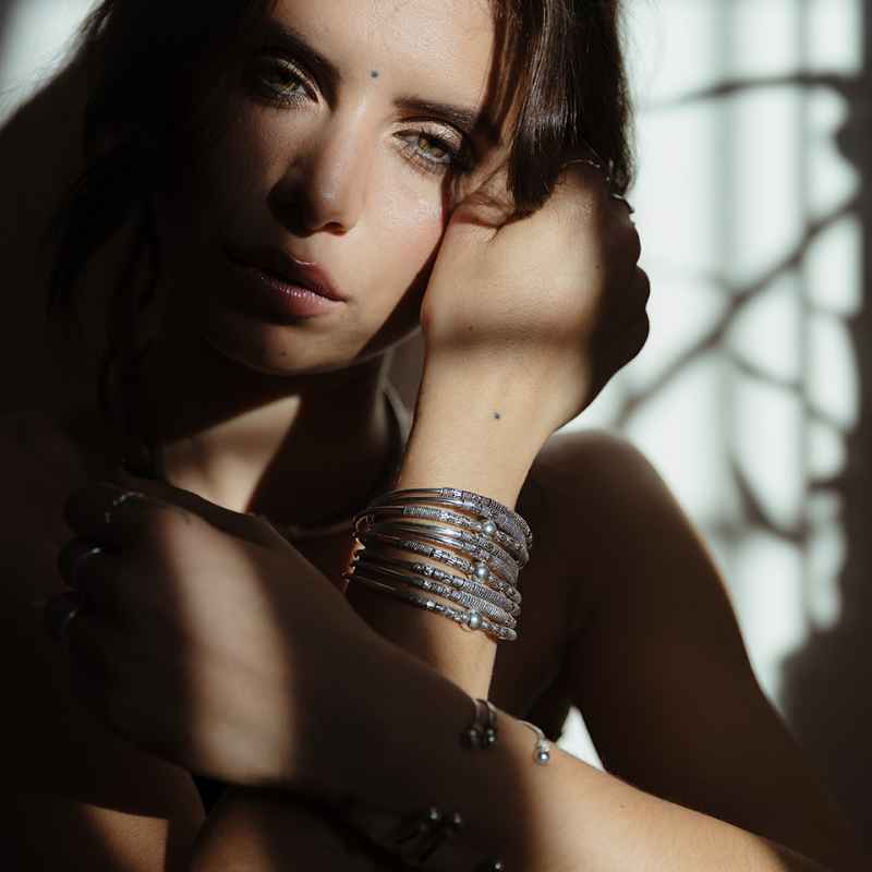 Attya I | Bracelet – 925 Silver - NOIR KĀLA