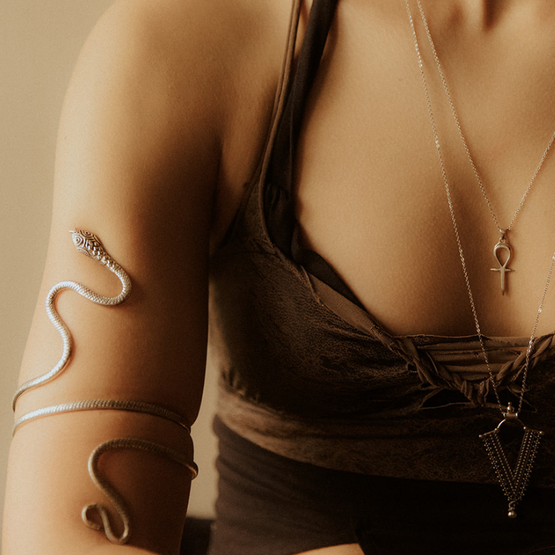 Serpent Armor | Bracelet haut - NOIR KĀLA