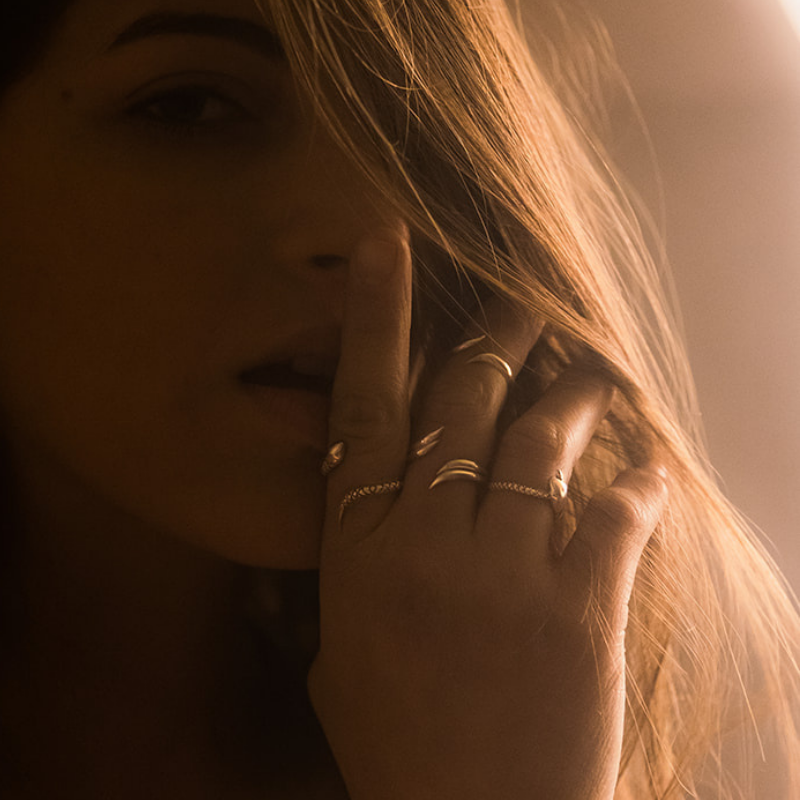 Ondulation | Bague - NOIR KĀLA