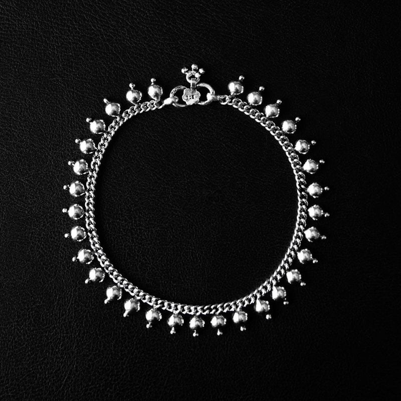 Devī | Anklet – 925 Silver - NOIR KĀLA
