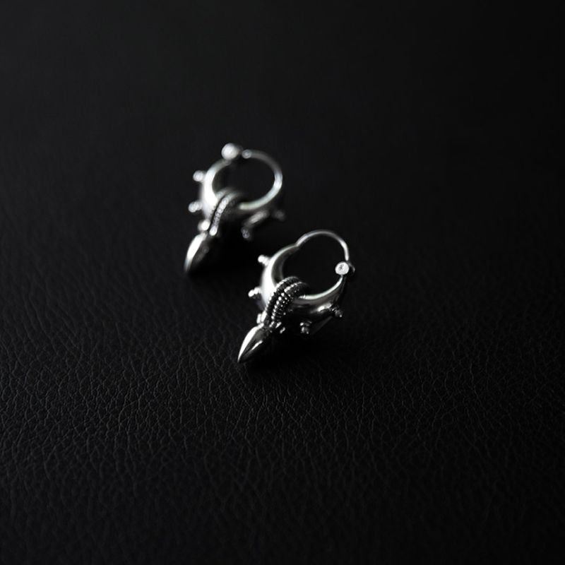 Pushkar | Boucles d'oreilles créoles - NOIR KĀLA