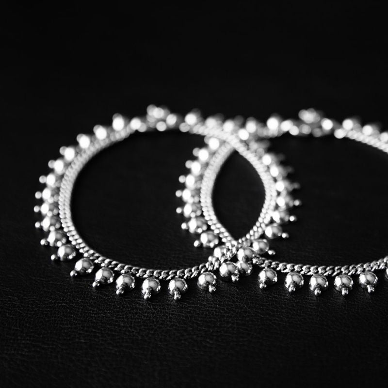 Devī | Anklet – 925 Silver - NOIR KĀLA