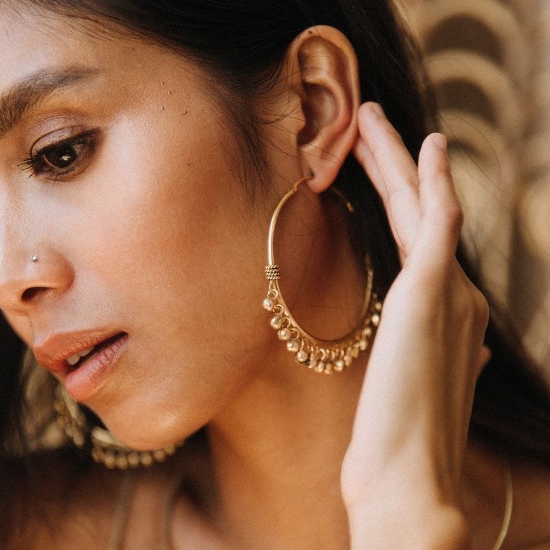 Wind Womxn | Hoops Earrings - Brass