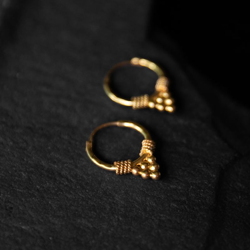 Beaded Mountain | Hoops - Gold (18k Sale Collection)