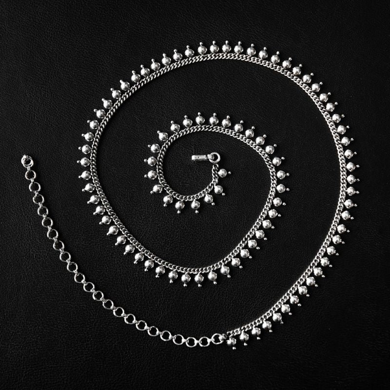 Devī | Chaîne de taille - NOIR KĀLA