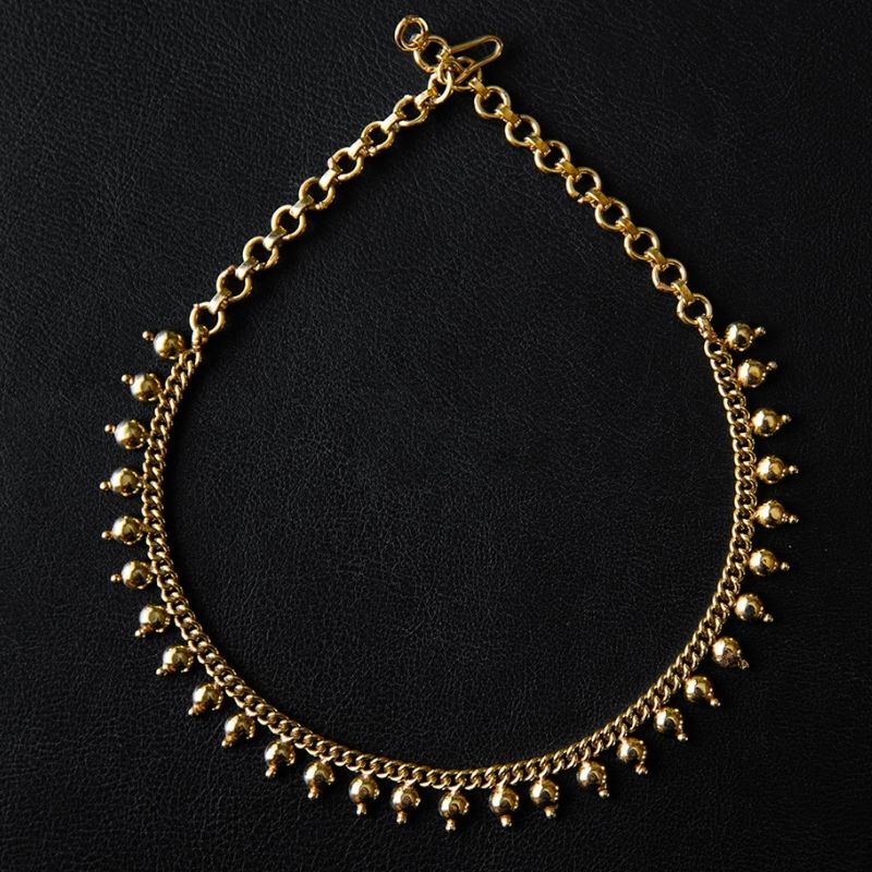 Devī I | Collier tour de cou - Laiton - NOIR KĀLA