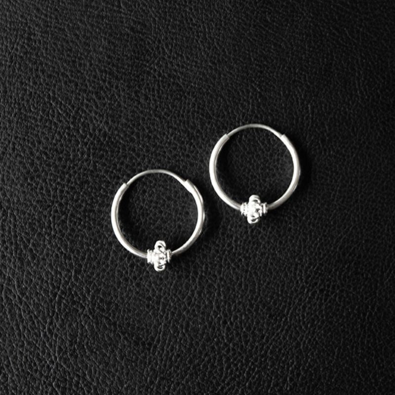 Revival | Boucles d'oreilles créoles - NOIR KĀLA