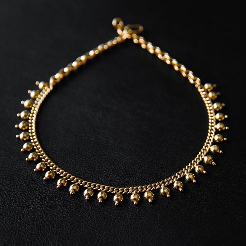 Devī I | Collier tour de cou - Laiton - NOIR KĀLA