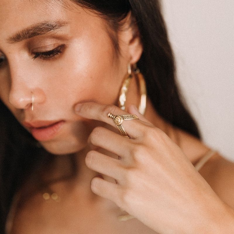 Thar Desert | Ring - Brass