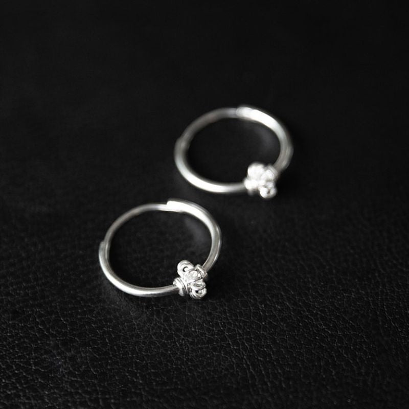 Revival | Boucles d'oreilles créoles - NOIR KĀLA