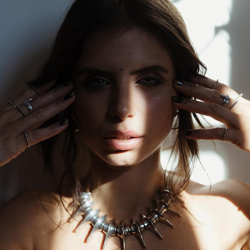 Sekhmet | Collar Neckpiece – 925 Silver - NOIR KĀLA