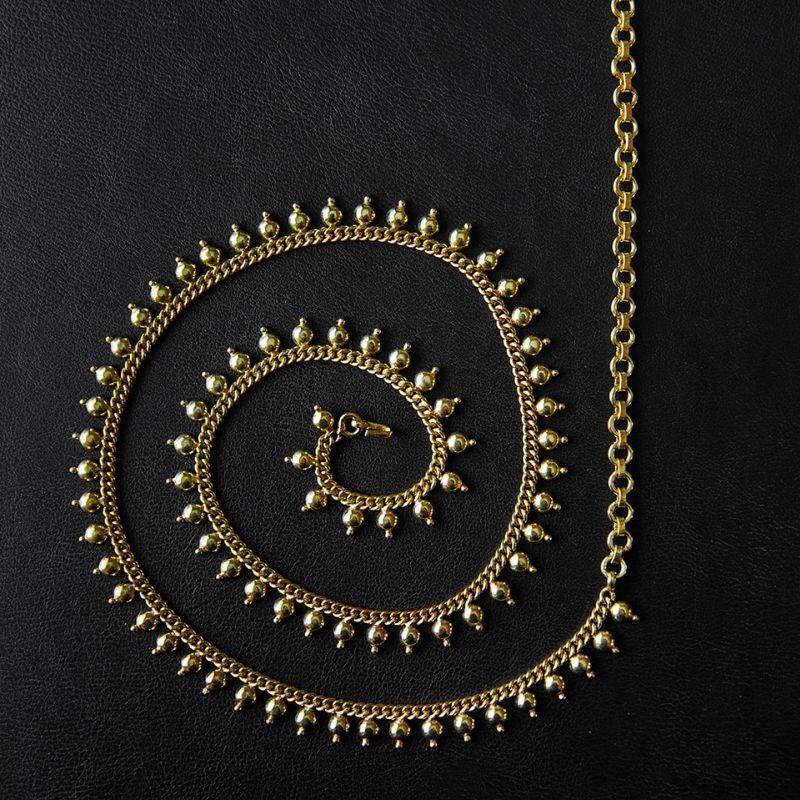 Devī | Waist Chain - Brass - NOIR KĀLA