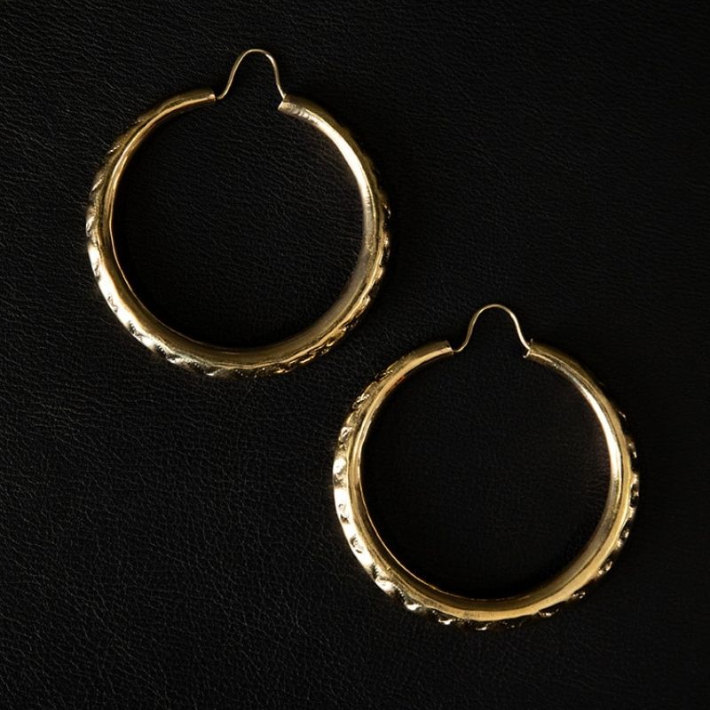 The Empress | Hoop Earrings - Brass
