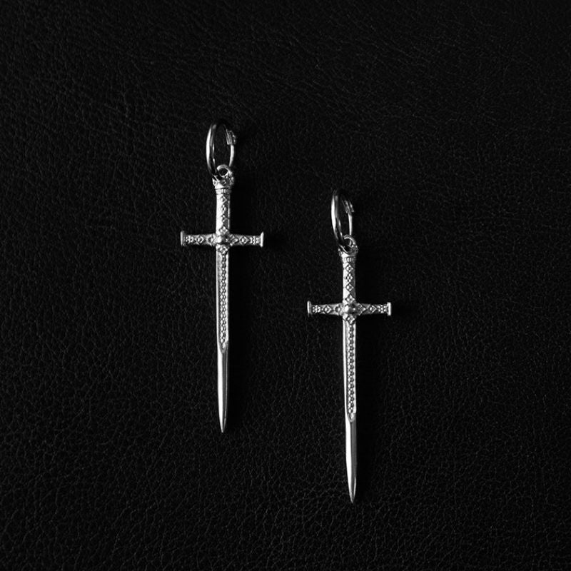 Sacred Sword | Charm Hoop Earrings