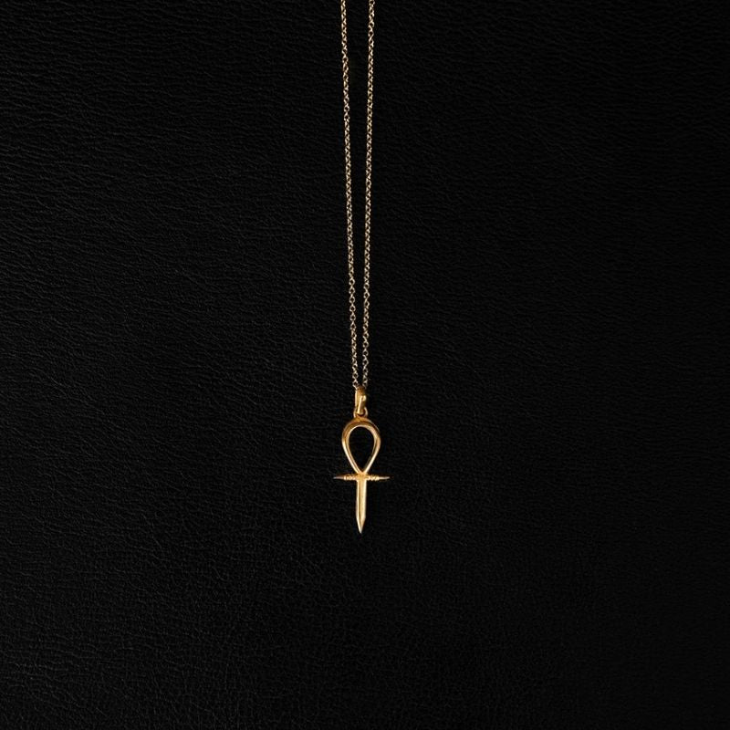 Ankh | Collier pendentif Womb of Life - Or