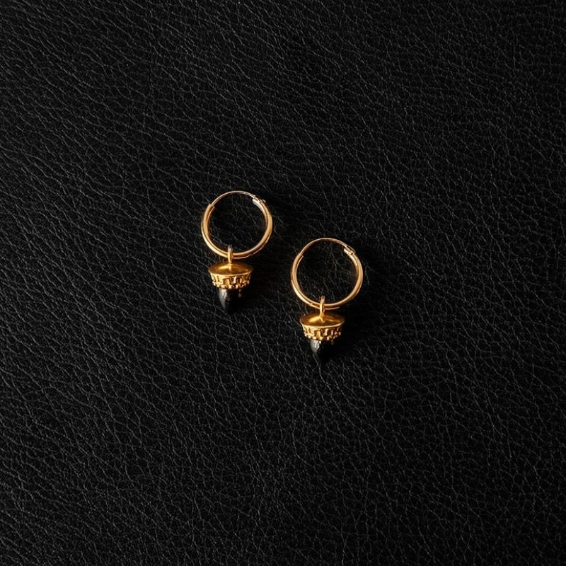 Witching Hour | Charm Hoop Earrings - Gold