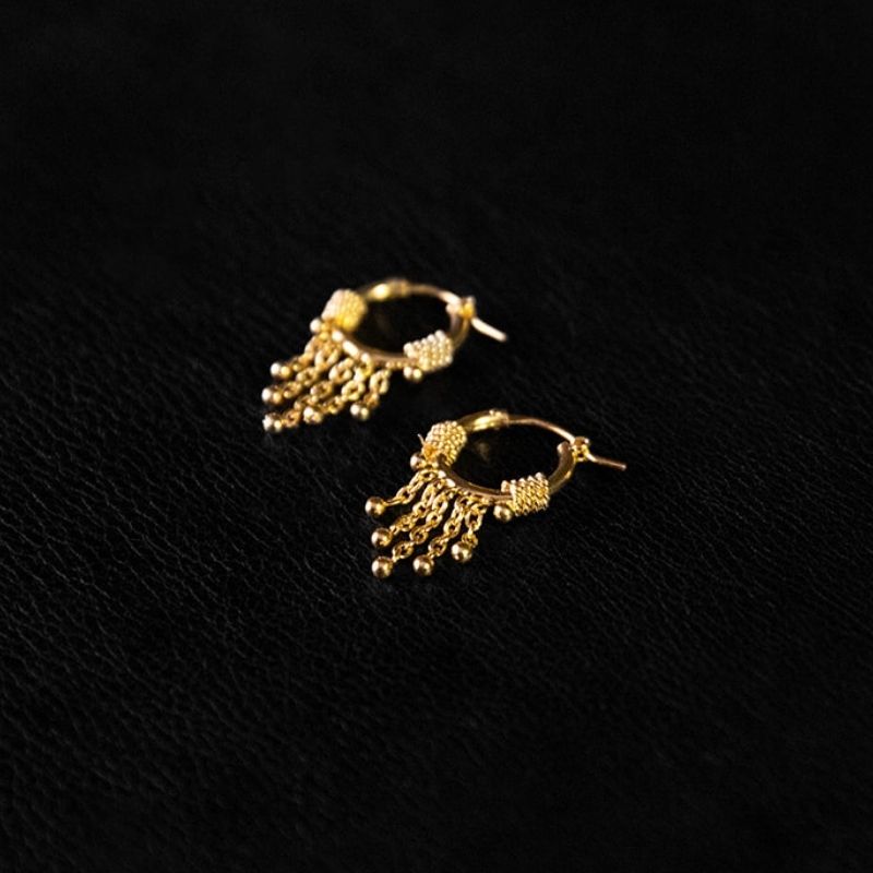 Charm | Hoop Earrings - Gold