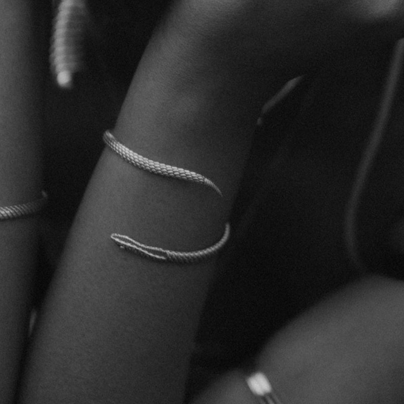 Serpentine | Bracelet Serpent - Argent 925