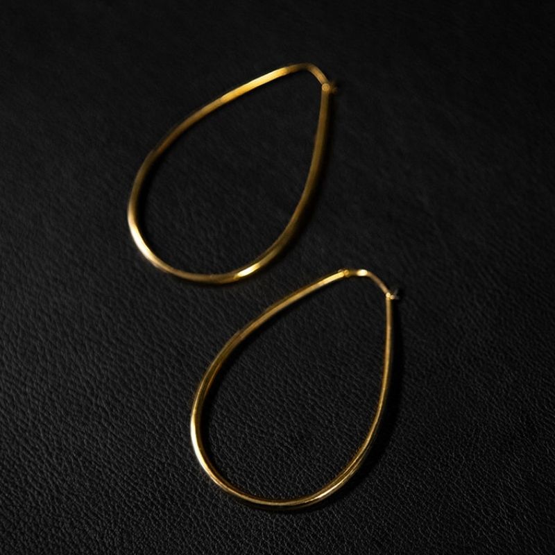 Fusion | Hoop Earrings - Brass