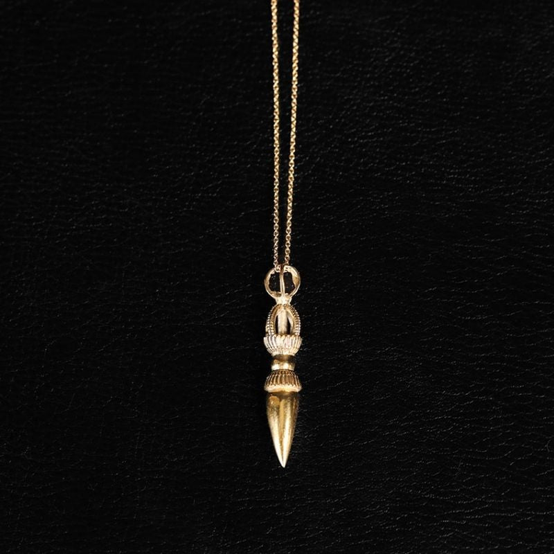 Xeyna [L] | Pendant Necklace - Brass