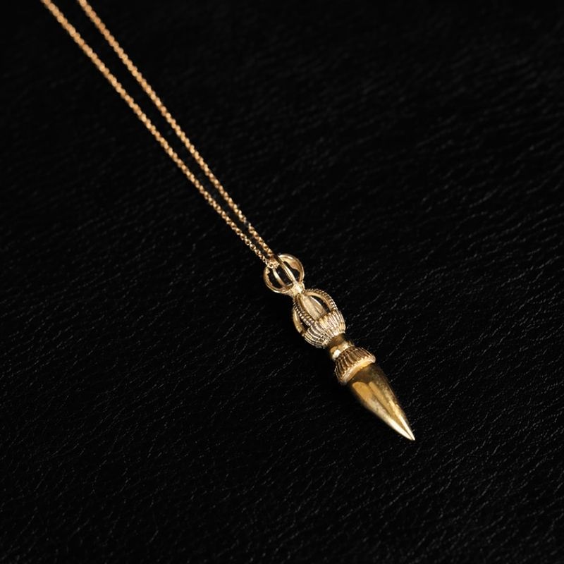 Xeyna [L] | Pendant Necklace - Brass
